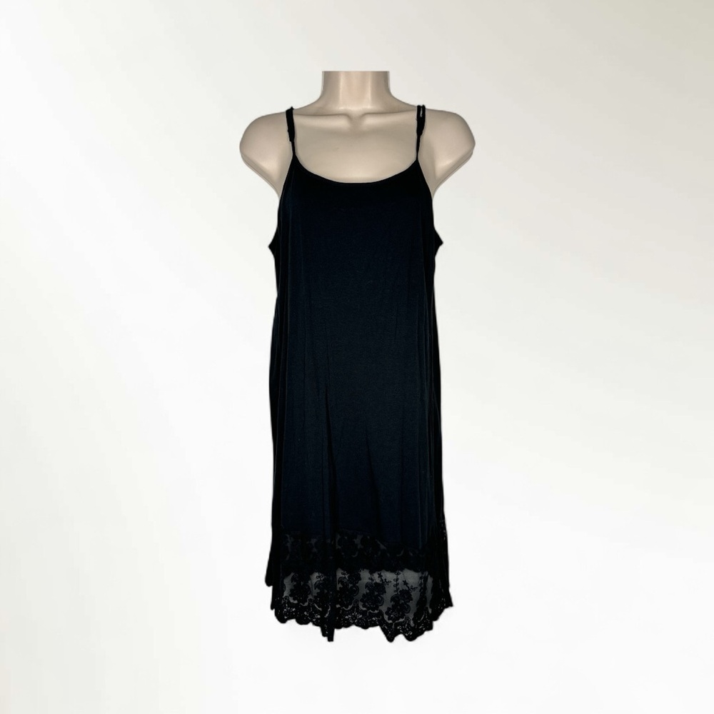 Elegant Black Lace Trim Camisole